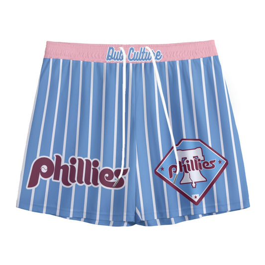 Pinstripe Phillies Mesh Shorts
